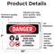 Signmission Lead Renovation Work Danger Sign, Vinyl Decal, 10in W x 7in L, 2PK OS-2PACK-DS-D-710-L-2182 - alternate 5